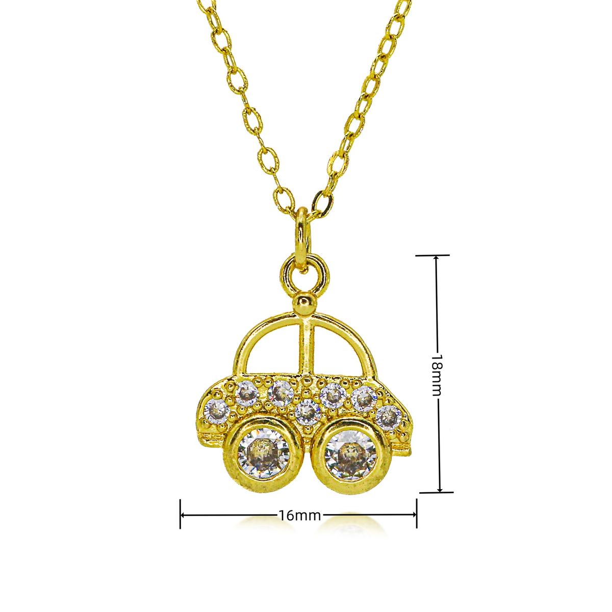 Hot Selling Personality Fashion Moissanite Bicycle Necklace Female Valentine's Day Gift_ipsvogv.com