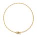 Light Luxury Fashionable Lock Inlaid Zircon Design S925 Silver Plated Gold Necklace Bracelet Female_ipsvogv.com