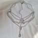 Exotic rhinestone headdress eyebrow pendant wave tassel chain diamond ancient style forehead hair accessories headchain_ipsvogv.com