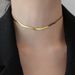 Colorless 2024 New Light Luxury And Unique Gold Neckchain Design High Grade Snake Bone Women's Summer Necklace With_ipsvogv.com