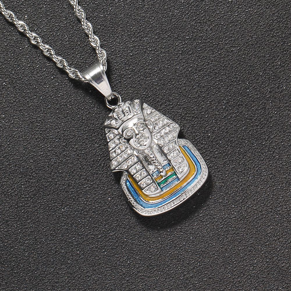 Hip Hop Necklace Egyptian Pharaoh Great Sphinx Of Giza Pendant Fashion Men's Necklace_ipsvogv.com