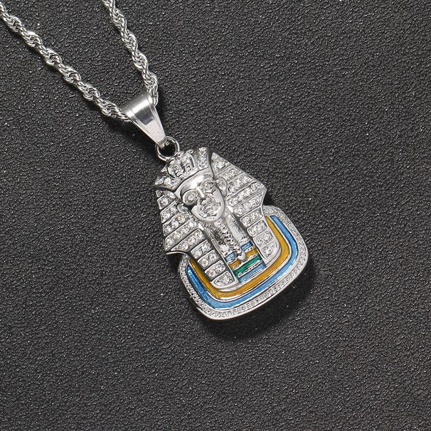 Hip Hop Necklace Egyptian Pharaoh Great Sphinx Of Giza Pendant Fashion Men's Necklace_ipsvogv.com