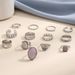 New Ring, Several Shaped Chain, Butterfly, Diamond Hollow Open Ring_ipsvogv.com
