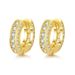 Unisex hot selling hip hop personality earrings for men and women micro inlaid zircon gold plated round ear buckles hot selling temperament earrings_ipsvogv.com
