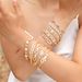 Bracelets Women's Zircon Bracelet Flower Heart Shaped Round Leaf Snake Shaped Spring Water PBR 101_ipsvogv.com