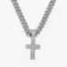 Minimalist Personalized Chain, Niche Design With Full Diamond Cross And Buckle Cuban Chain_ipsvogv.com