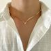 Hip Hop Minimalist V-shaped Snake Bone Chain Collarbone Necklace Versatile Metal Geometric Men's And Women's Necklaces_ipsvogv.com