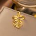 Fashionable New Stainless Steel Ring Punk Hip-hop Style Twelve Zodiac Snake Male And Female Rings_ipsvogv.com