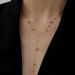 Meichen INS New Gold Plated Long Chain Gift Stainless Steel Round Bead Tassel Pendant Necklace For Women_ipsvogv.com