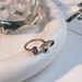 New Sweet, Simple, Exquisite Girl's Heart Purple Butterfly Open Female Ins Niche Design High End Ring_ipsvogv.com
