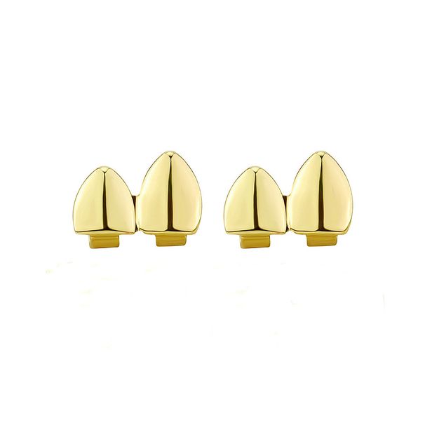 Unisex Jewelry Fashion Cosplay popular tooth ornaments upper and lower teeth set smooth braces trendy men's all match hip hop accessoriesHIPHOP tooth_ipsvogv.com