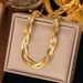 Hand Woven, Fashionable, Versatile, And Simple 2023 New Style, Non Fading, Personalized Titanium Steel Tricolor Chain_ipsvogv.com