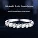 Trendy internet celebrity Instagram style ring, female Mosang stone, niche high-end feeling, pure silver seven star row_ipsvogv.com