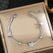 Hot Selling Titanium Steel Women's Light Luxury Personalized Double-layer Butterfly Frosted Bracelet, Snake Bone Chain,_ipsvogv.com
