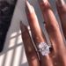 New European and American Fashion Hot selling Classic Hot selling Large Oval Platinum Zircon Ring Popular Jewelry Ring_ipsvogv.com