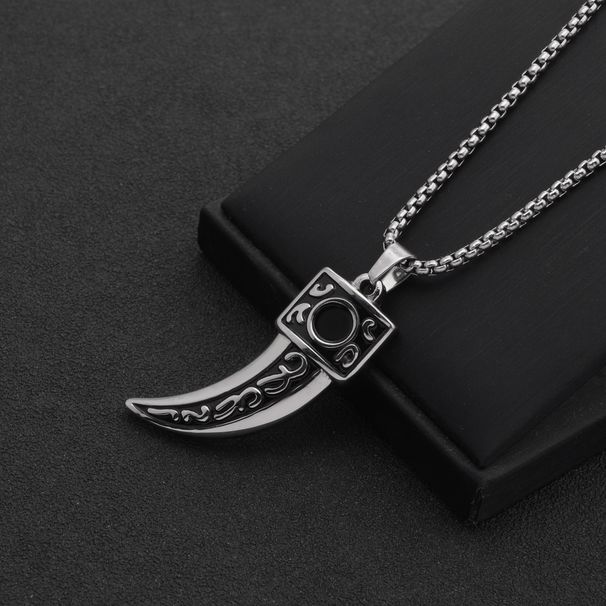Men's Jewelry Wolf Tooth Titanium Steel Pendant Personality Punk Necklace Accessories Trendy Wear Fashion Jewelry_ipsvogv.com