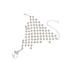 New bride bracelet ring integrated Latin dance high end rhinestone hand back chain performance hand jewelry wedding accessories_ipsvogv.com