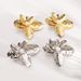 E12927 Personalized Exaggerated Design Large Flower for Women, Fashionable and High End, Irregular Petal Earrings_ipsvogv.com