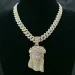 Customized Iced Out Vvs Certified With 13mm Moissanite Cuban Chain Necklace Hip Hop Jewelry Men's Gift Jesus Pendant_ipsvogv.com