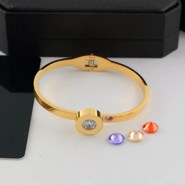H029 Tennis Screw Designer Bracelet Jewelry Women Bangle Classic Titanium Steel Alloy Craft Allergic Wholesale portfolio_ipsvogv.com