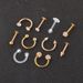Puncture suit 10 pieces body piercing jewelry suit nose stud nose ring earrings ear bone stud CARTILAGE_ipsvogv.com