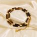 Maillard Wind Yellow Series Beaded Trendy New Tiger Eye Stone Titanium Steel Necklace_ipsvogv.com