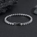 Hip Hop Titanium Steel Non Fading Single Row Diamond Full Diamond AAA Zircon Tennis Bracelet Men And W Omen's Same Style Trendy Hand Jewelry_ipsvogv.com