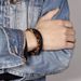 Men's Jewelry Stainless Steel Natural Tiger Eye Stone Bracelet Beads Hand Woven Agate Bracelet_ipsvogv.com