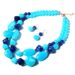 Double layered accessory creative water drop pendant necklace 8310_ipsvogv.com