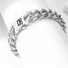 New Encrypted Four-Sided Cuban Men Hip-Hop Letter Personality Titanium Steel Bracelet Couple Gift For Boyfriend_ipsvogv.com