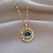 【 】 Starry Planet Zircon Light Luxury Charm Gorgeous Full Diamond Necklace Women's Versatile Clavicle Titanium Steel_ipsvogv.com
