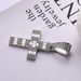 Hip Hop Versatile Alloy Cubic Zirconia Cross Pendant Personality Unisex Casual Necklace_ipsvogv.com