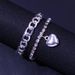 Jewelry Novel Fashion Diamond Pendant Anklet All-match Hip-hop Titanium Steel Double-layer Anklet_ipsvogv.com