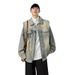 New American vintage washed loose and versatile denim jacket for men with a high-end feel, explosive street workwear jacket, retro jacket_ipsvogv.com