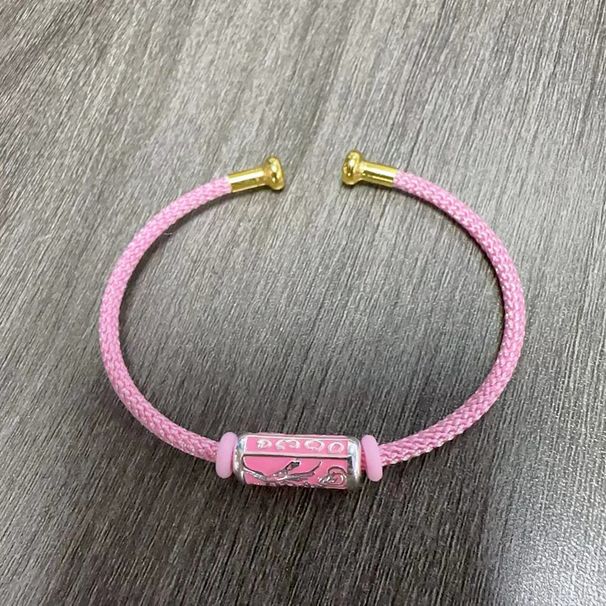 Buddha Amulet Cuban Chakra Talisman Tube Bracelet Thai Silver Exquisite Fashion Simple Artistic Style Elastic Niche Hand_ipsvogv.com