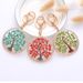 European And American Fashion Life Tree Colorful Diamond Inlaid Hollow Pendant Design Keychain Creative Exquisite Gift_ipsvogv.com
