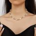 Fashionable And Natural Pearl Star CCB Splicing Necklace, Simple Single-layer Pentagram Necklace_ipsvogv.com