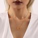 Ferris Wheel INS Style Niche Simple Love Clavicle Necklace Female Titanium Steel PVD Vacuum Gold Plated Gas Neck Chain Accessories_ipsvogv.com
