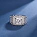 2-carat Group Full Diamond Business Men's Ring, Niche Design, Temperament, Versatile Fashion Ring_ipsvogv.com