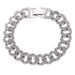 Trendy Hip Hop American High Street Boys Titanium Steel Girls Couple Back To The Future Basic Cuban Bracelet Men's_ipsvogv.com