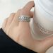 S Sterling Silver Cuban Chain Ring With Rotatable Pendant Full Of Diamonds, Luxurious Sophisticated Temperament, Light_ipsvogv.com