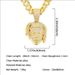 Personalized diamond inlaid three-dimensional portrait pendant, Cuban chain hang tag, men's street dance, cool necklace_ipsvogv.com