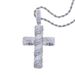 Ins Cross Zircon Pendant Fashion Diamond Studded Full Diamond Men's Pendant Necklace_ipsvogv.com