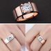 Simple Trendy Men's Business Elegant And Steady Gentleman Wedding Moissanite Horn 18 Gold 2-carat Diamond Ring_ipsvogv.com