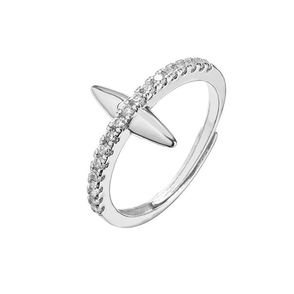 Women's Jewelry Set Fashion Brass Gold Plated Spike Earrings Bracelet Ring Female Fashion Personality Zircon Jewelry Set_ipsvogv.com
