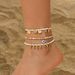 Ethnic Ocean Style Rice Bead Set Anklet Accessories Beach Rounds Water Drop Tassel Foot Chain_ipsvogv.com