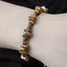 New Maillard Color Freshwater Shell Wood Beads Beaded Bracelet Niche Men's Stainless Steel Stone Bracelet Women_ipsvogv.com