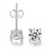 Unisex claw single zircon earrings for women, round single diamond earrings, hot selling earrings_ipsvogv.com