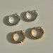 Unisex Fashionable Niche INS Retro Stainless Steel Coral Full Diamond Zircon Earrings_ipsvogv.com