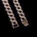15MM Full Diamond Alloy Foot Chain Hip Hop Jewelry Summer Versatile U-shaped Cuban Bracelet_ipsvogv.com